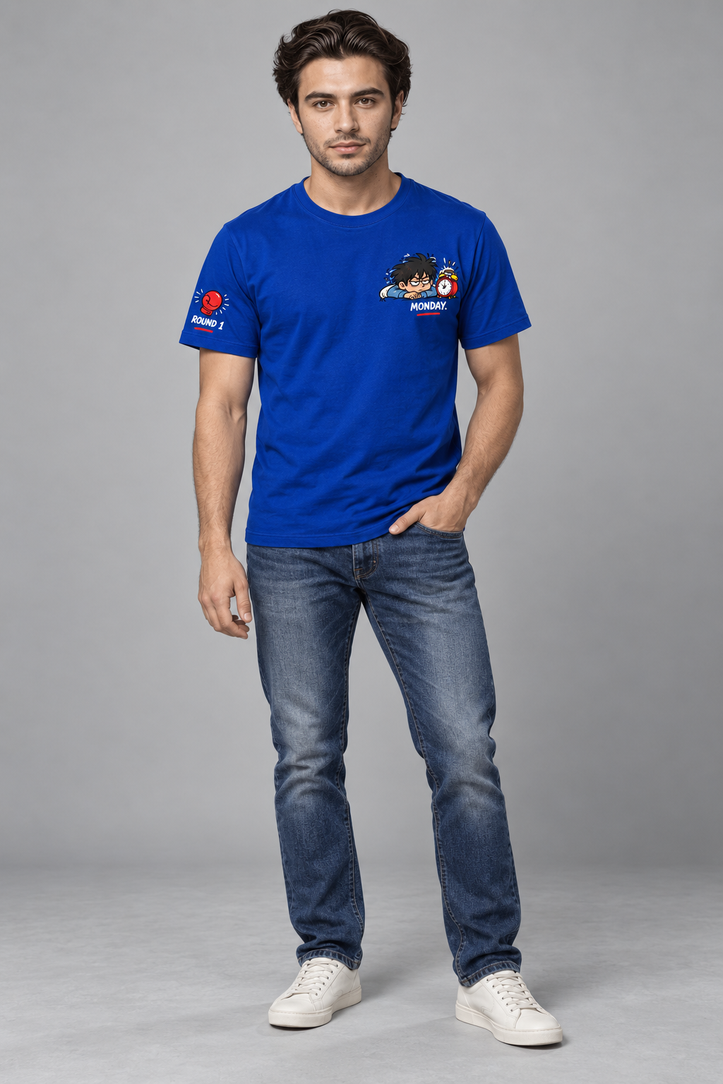 royal blue|full front