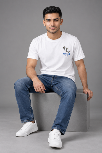 white|sitting front