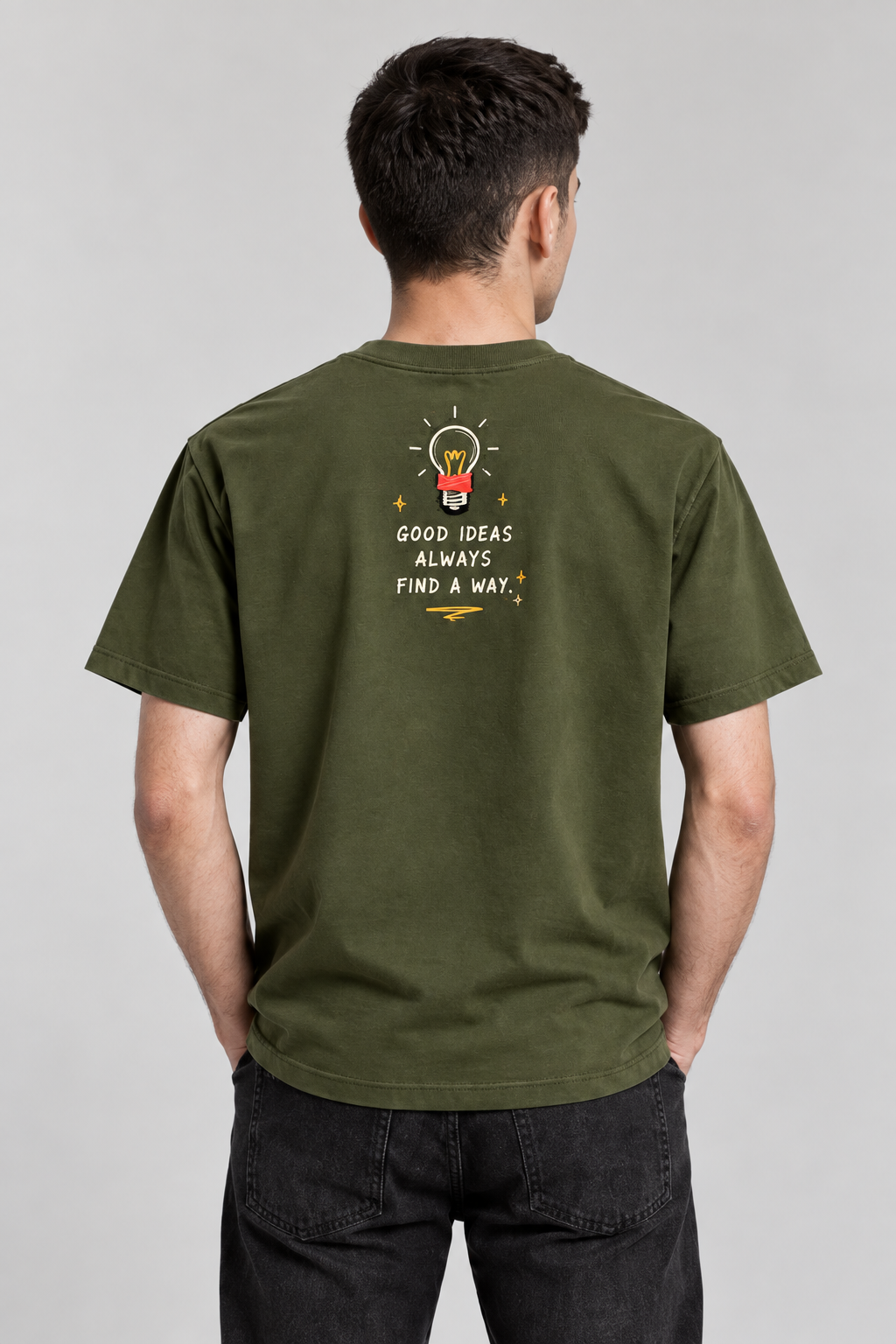 Olive Green|close Back